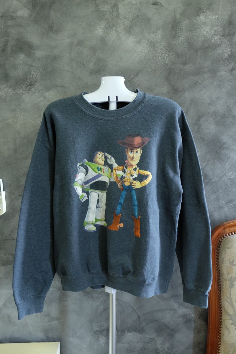 Vintage Toy Story Pullover Sweatshirt - 男装针织衫/毛衣 - 棉．麻 