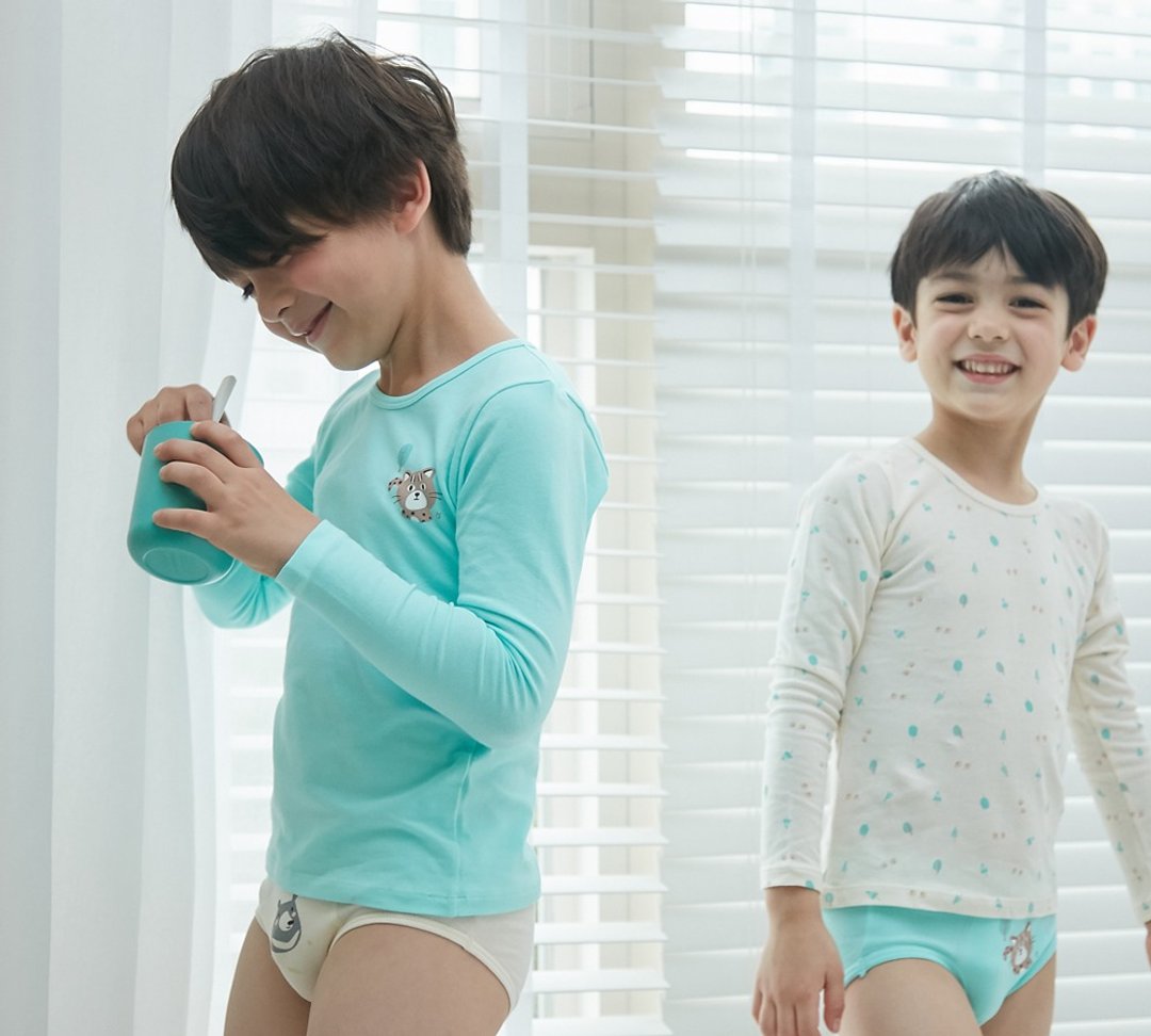 HELLO mini bear黑熊男童三角裤 - 男士内衣裤 - 棉．麻 