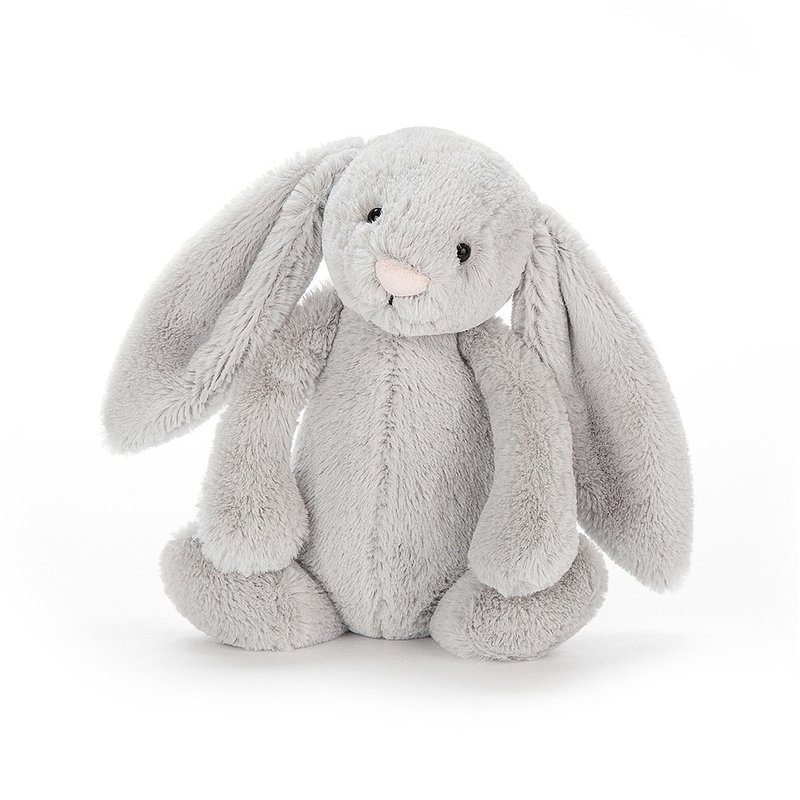 Jellycat 宝宝好朋友 风铃兔玩偶 Silver Bunny Chime 25cm - 玩具/玩偶 - 棉．麻 银色