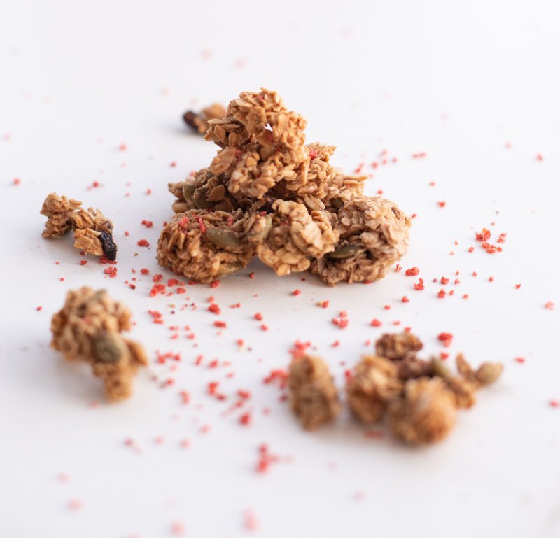 烤谷麦GRANOLA 【野莓美美烤谷麦】  小曦仓屋 - 谷物麦片 - 其他材质 咖啡色