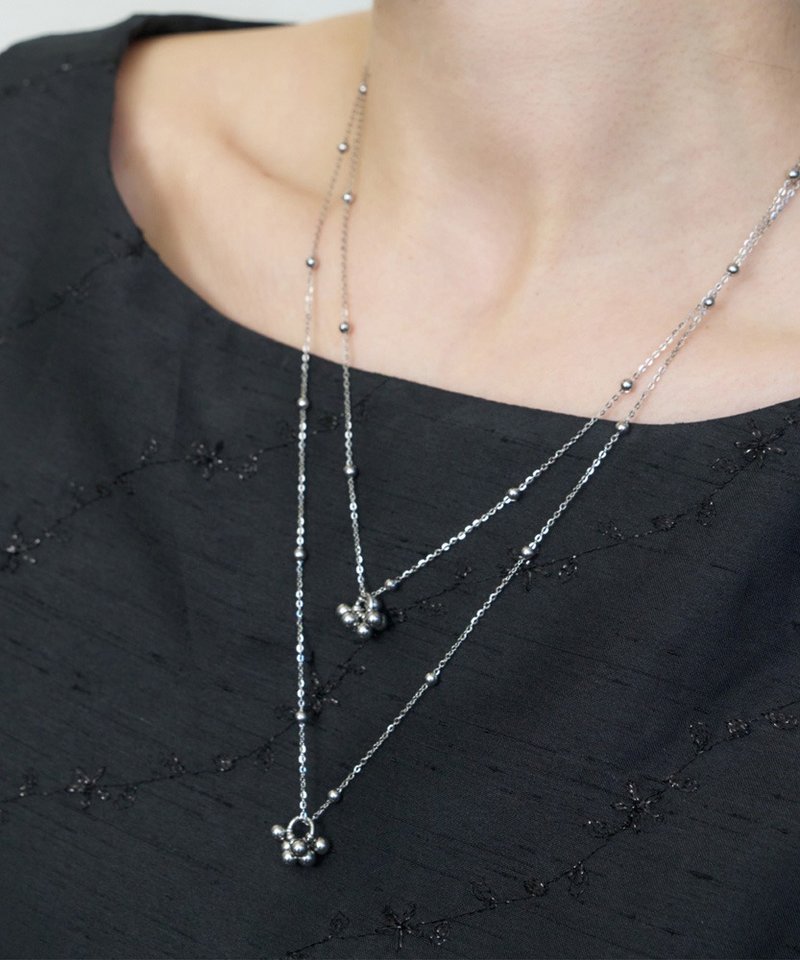 LUMINOUS 珠宝项链 - 项链 - 不锈钢 银色