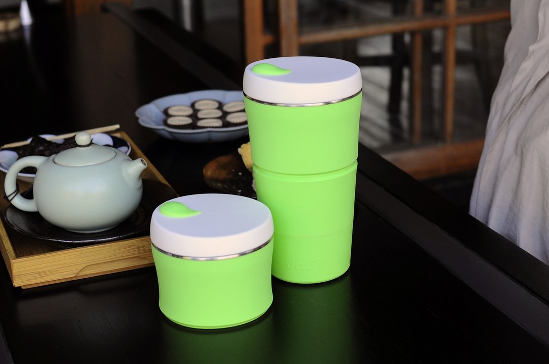 【dr.Si 硅宝巧】良辰美景巧力杯 折叠杯 硅胶杯 - 其他杯子 - 硅胶 绿色