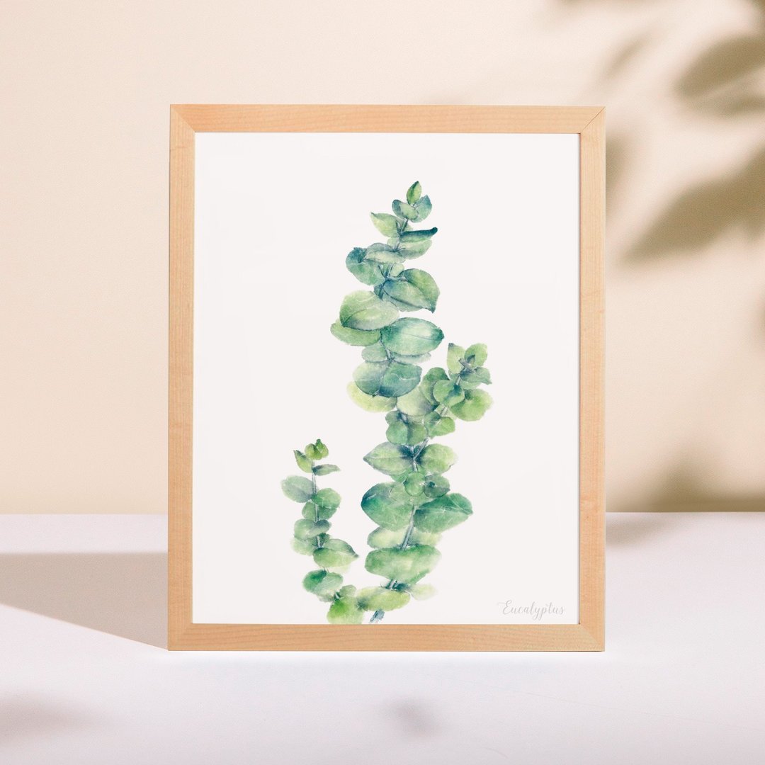 植物的静默 卧房餐厅挂画 植物水彩复制画 清新治愈绿色装饰画 - 海报/装饰画/版画 - 纸 多色
