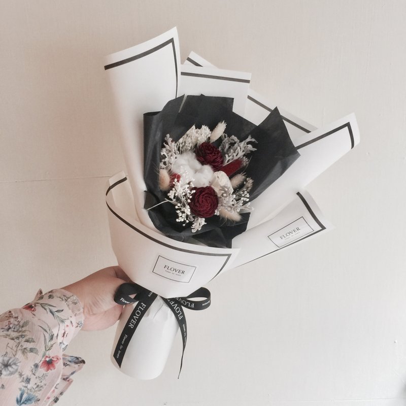 Flover 芙拉设计 “巴黎小酒馆”红色干燥花束 - 植栽/盆栽 - 植物．花 