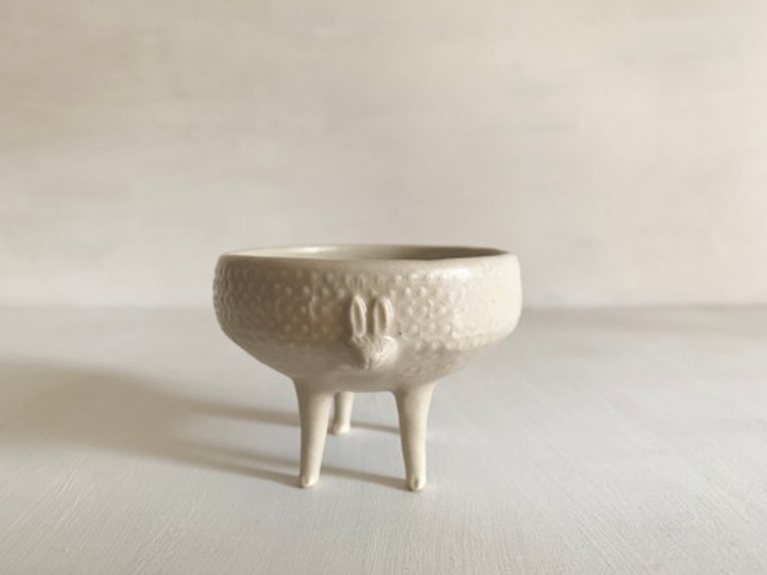 Tetrapod Cup 4 - 酒杯/酒器 - 陶 白色