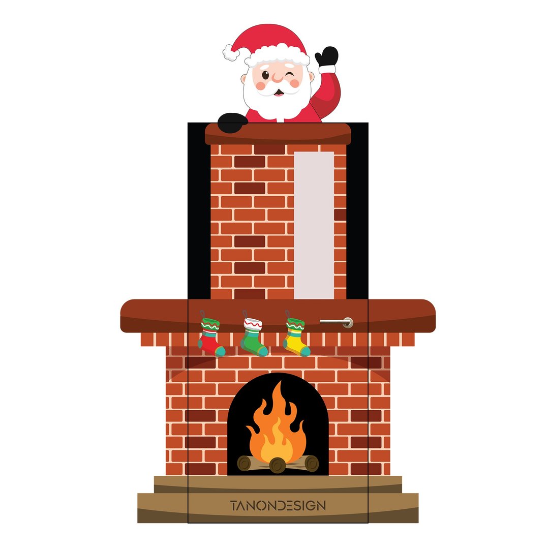 Christmas Classroom Door Decor, Decor Kit, Christmas Bulletin Board - 图文模板设计 - 其他材质 