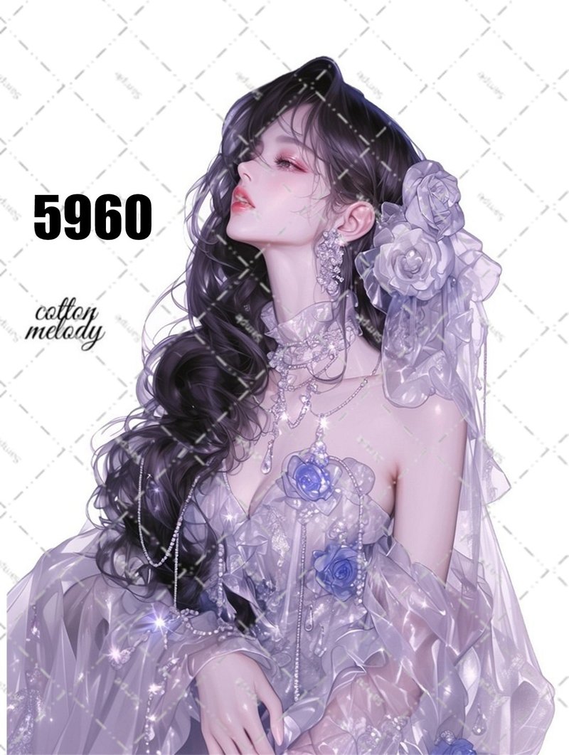 原创贴纸 no.5960 人物贴纸 原创贴纸 人物贴纸 女孩贴纸 原创人物贴纸 - 贴纸 - 纸 