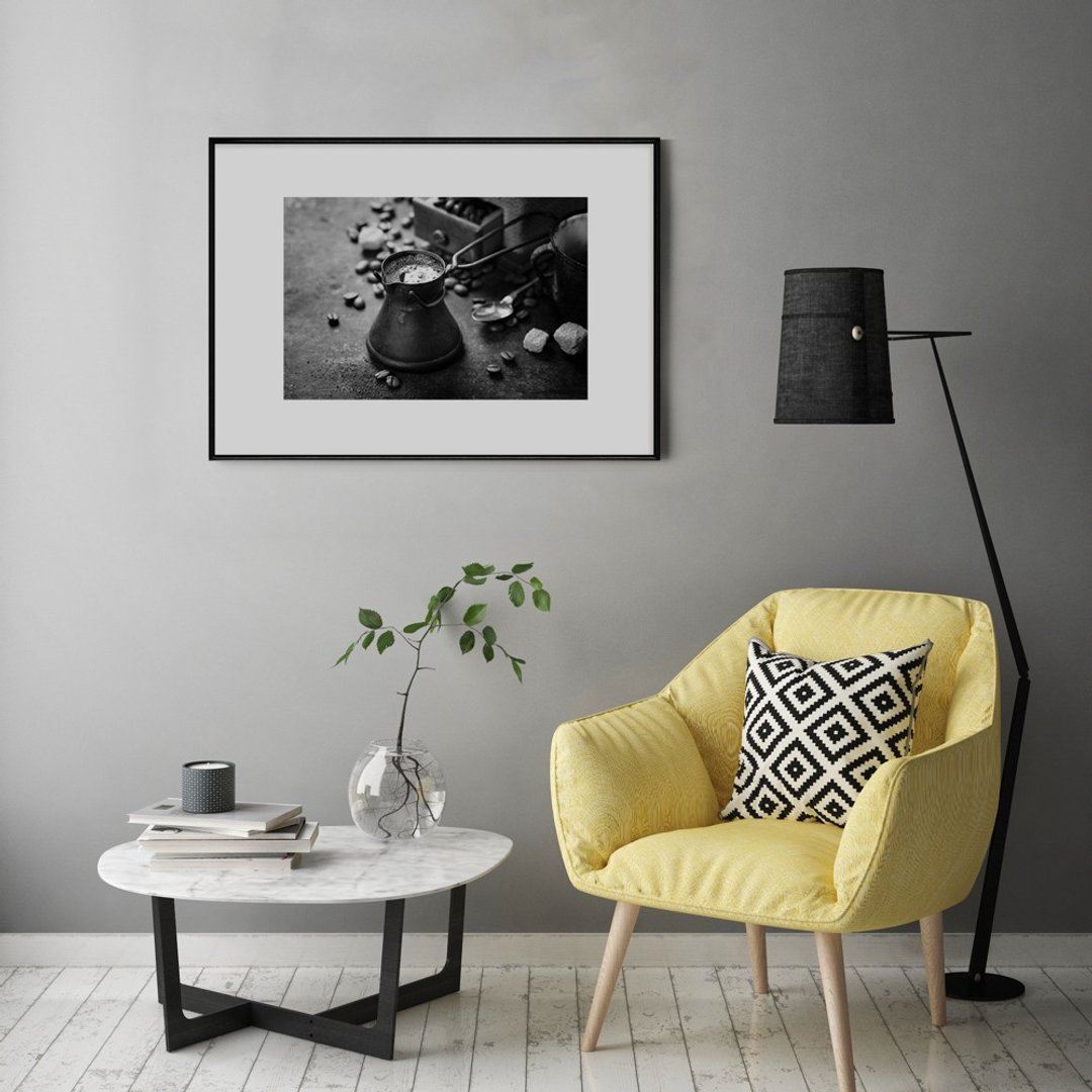 【福利品】香醇－画/咖啡/餐厅挂画/设计/海报/艺廊墙/彰化买画 - 海报/装饰画/版画 - 其他材质 多色