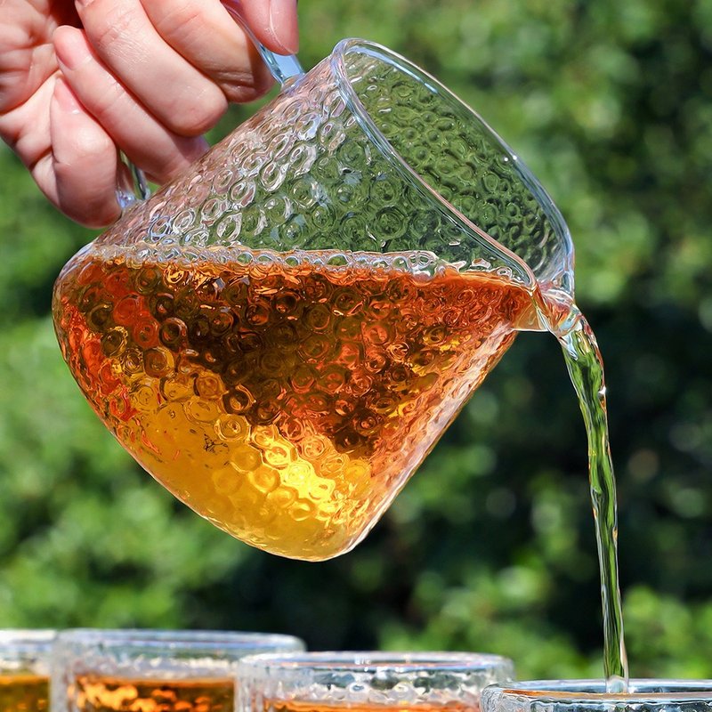 锤目纹玻璃茶海(400ml) - 茶具/茶杯 - 玻璃 透明