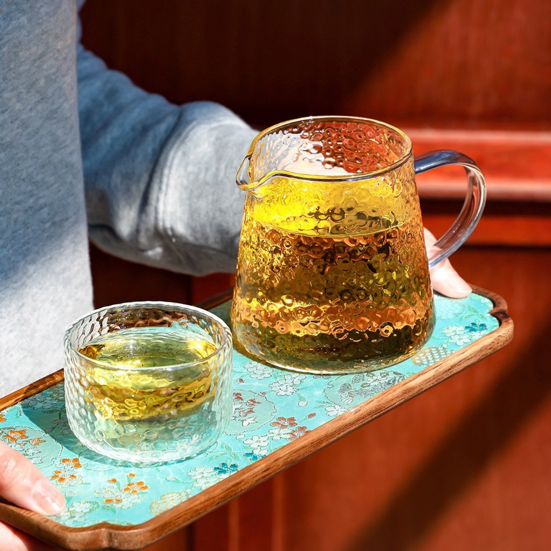 锤目纹玻璃茶海(400ml) - 茶具/茶杯 - 玻璃 透明