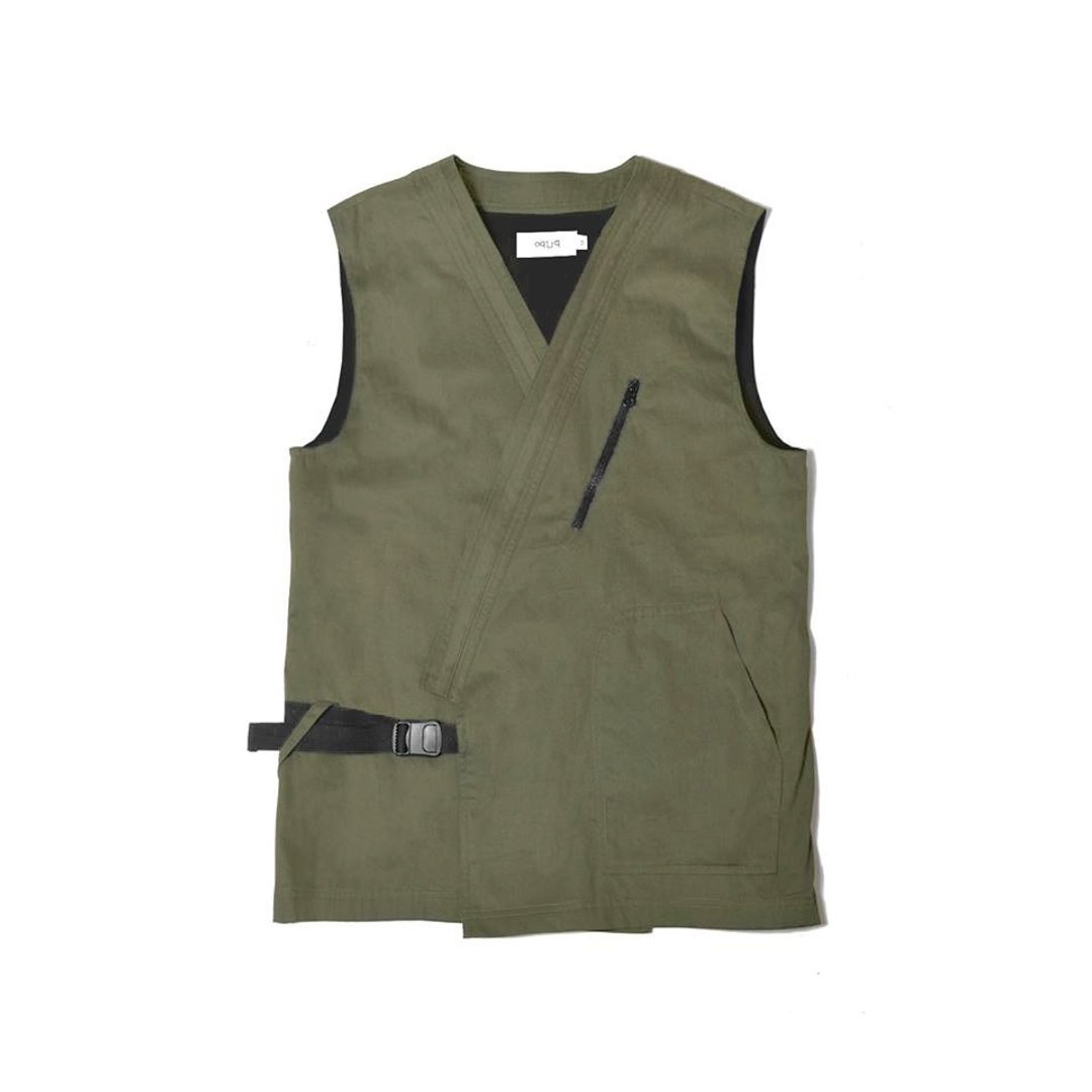 oqLiq 2017 SS - Display in the lost – Bunun vest 布农甚平背心 S - 男装背心 - 棉 绿色