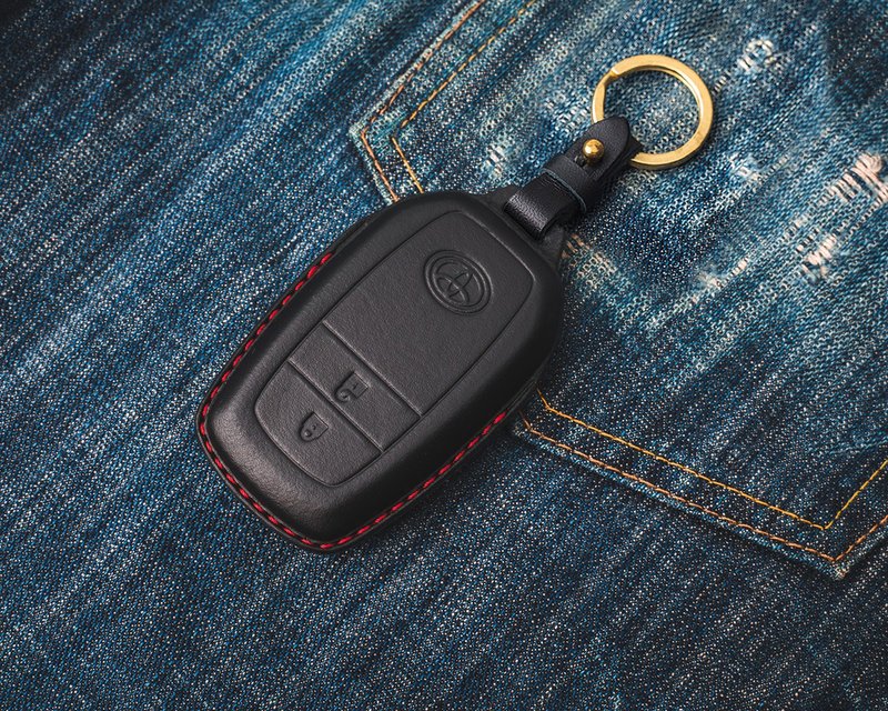 【现货版】丰田 TOYOTA YARIS RAV4 Camry Altis CHR 汽车钥匙包 - 钥匙链/钥匙包 - 真皮 黑色