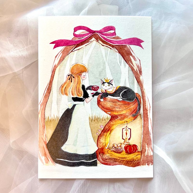 明信片 - 猫王子 - 卡片/明信片 - 纸 橘色