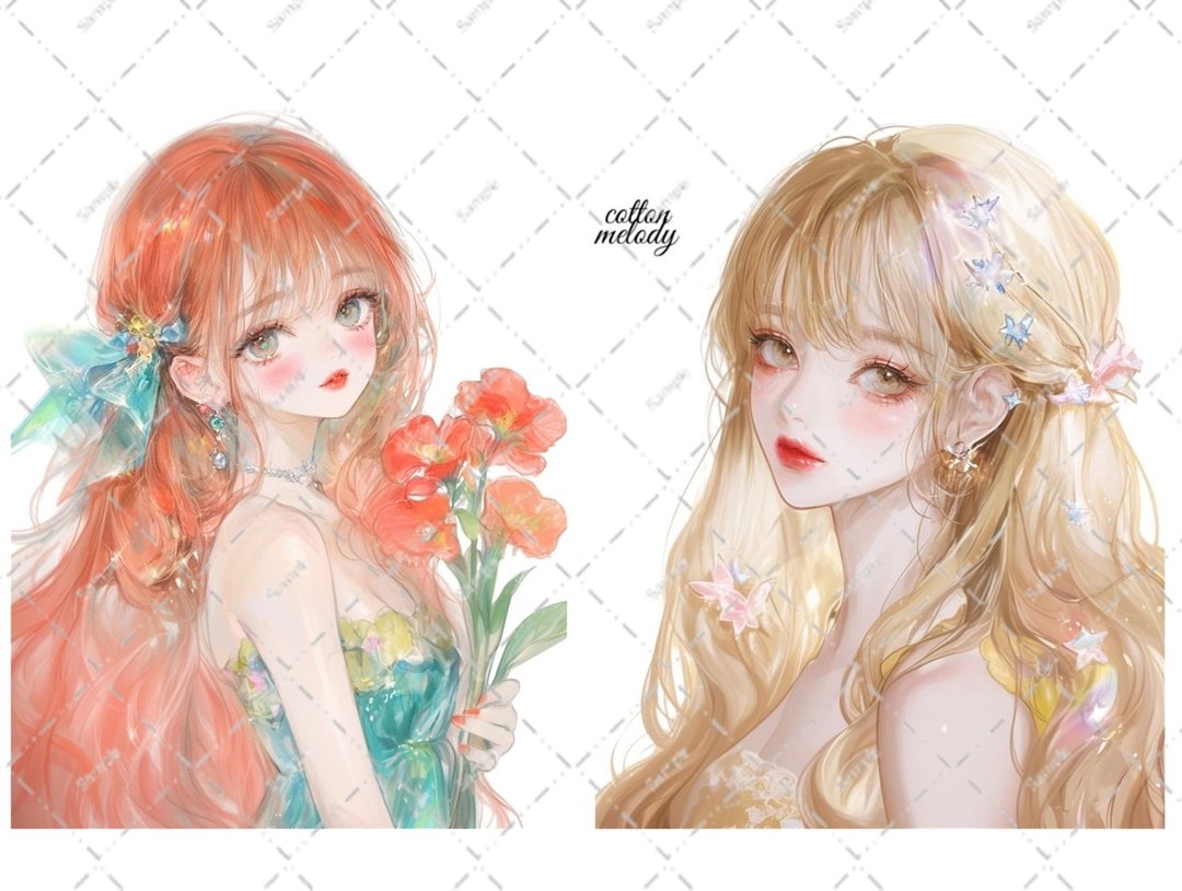 原创贴纸 no.6609 人物贴纸 原创贴纸 人物贴纸 女孩贴纸 原创人物贴纸 - 贴纸 - 纸 
