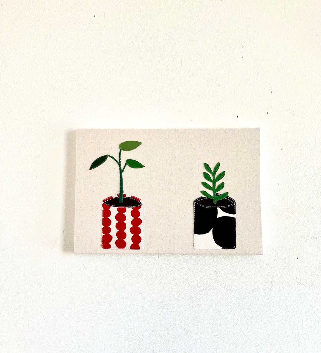Plant series Fabric panel 100 yen plants - 海报/装饰画/版画 - 棉 