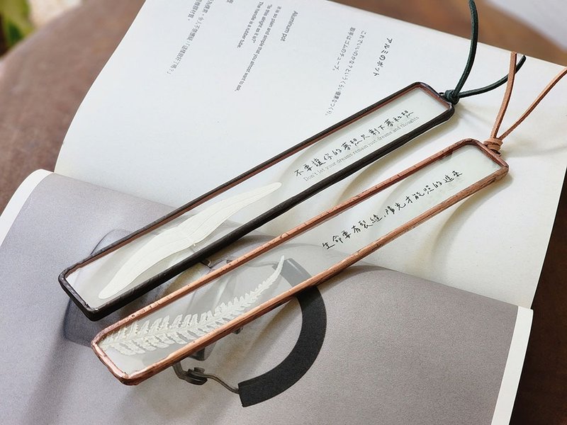 植物图鉴∣飞机草∣玻璃镶嵌∣花草标本励志语书签 - 书签 - 植物．花 白色