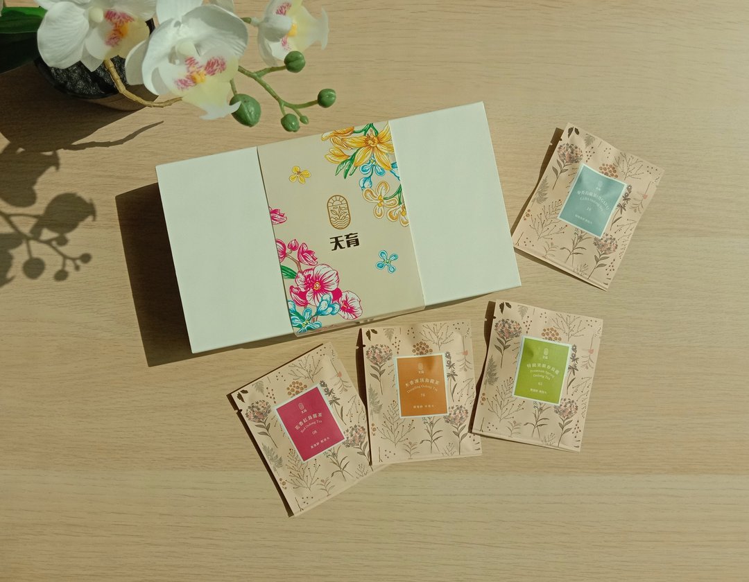 天育四季礼盒_综合口味 传统发酵乌龙茶包 台湾茶组合 - 茶 - 纸 多色