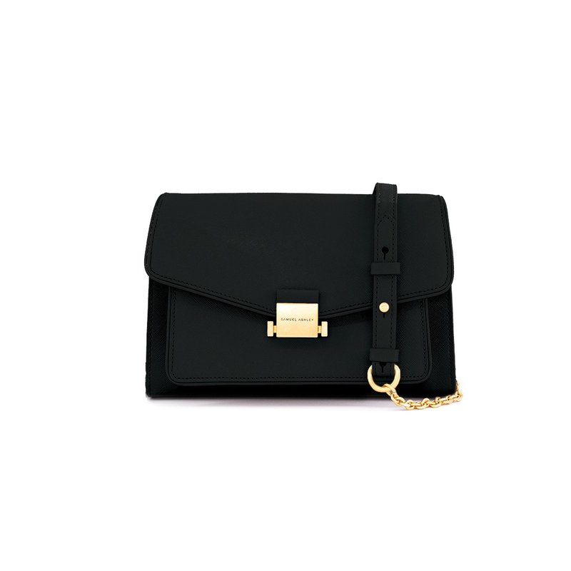 Ashley翻盖斜背袋 - 黑色 - 侧背包/斜挎包 - 真皮 黑色