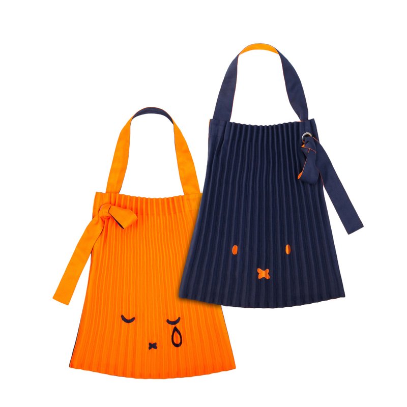 【Pinkoi x miffy】Errorism 刺繡前後雙色皺摺購物袋 - 侧背包/斜挎包 - 防水材质 