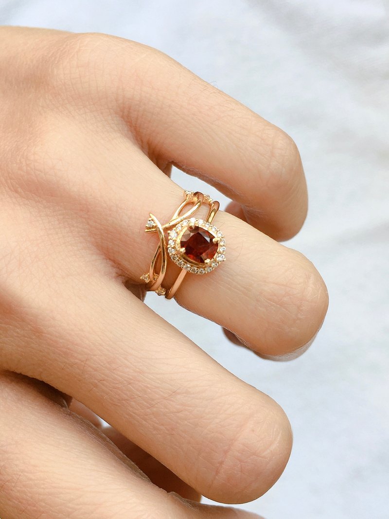 天然 无烧 红宝石 主石0.78克拉 附GRC证书 尼泊尔 手工制 - 戒指 - 宝石 红色