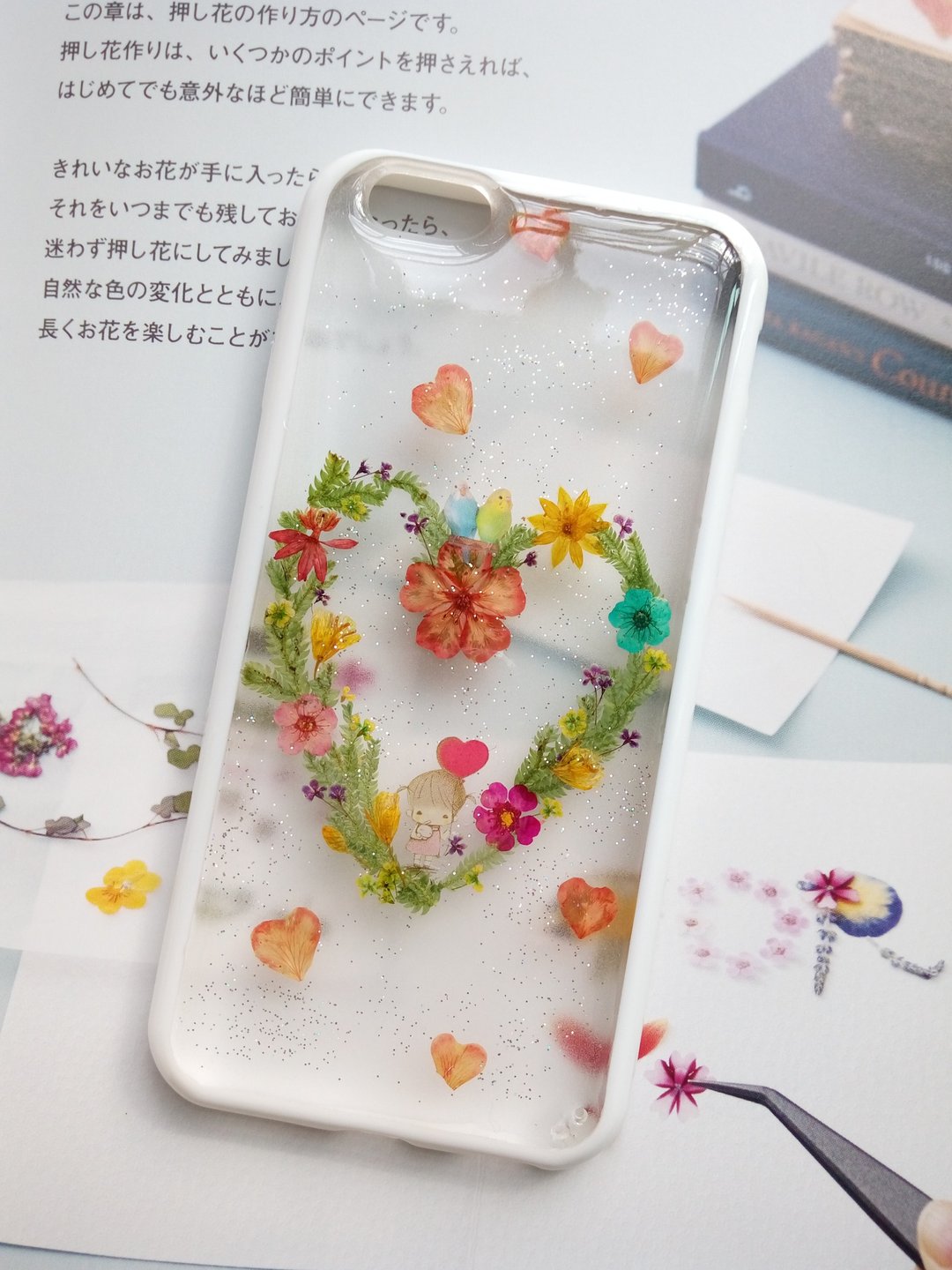  Annys workshop手作押花手机保护壳,适用于Apple iphone 6s,心意满满 - 手机壳/手机套 - 塑料 