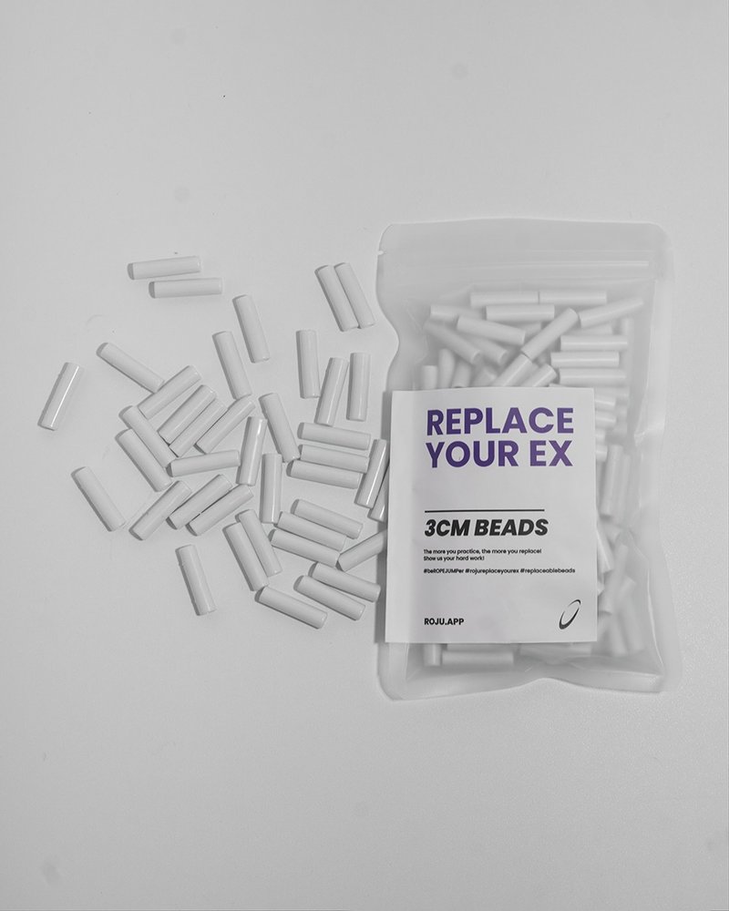 【RYE】跳绳 节拍珠 拍子珠 3cm (轻拍-星光白) - 运动配件 - 塑料 白色