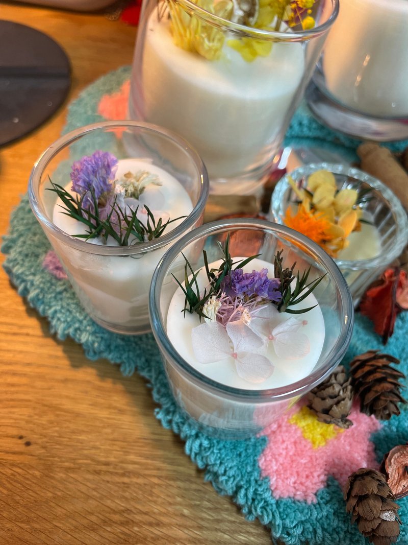 白花香调 | Luxurious | 白栀之恋 | 手工大豆蜡烛 | 纯天然精油 - 蜡烛/烛台 - 蜡 