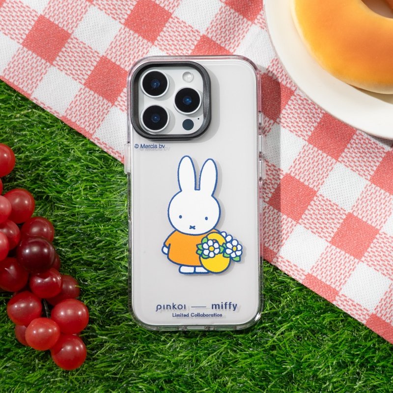 【Pinkoi x miffy70周年】Clear透明防摔手机壳-春日花语 - 手机壳/手机套 - 塑料 透明