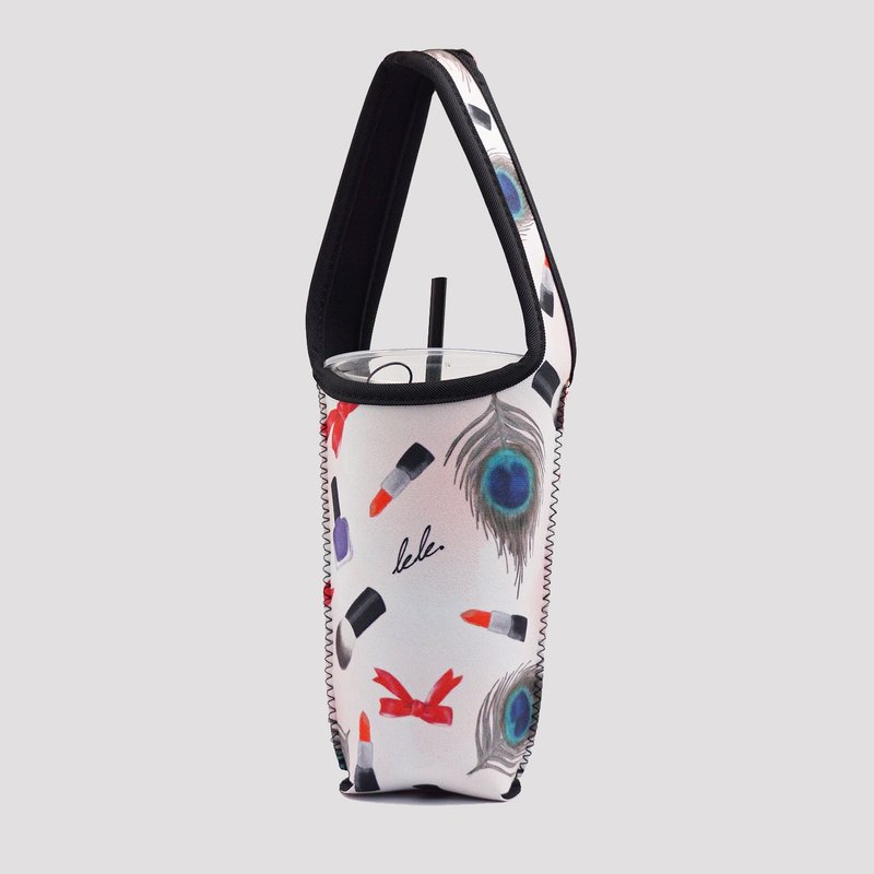 BLR 环保 饮料提袋 化妆品 LeLe 联名款 Ti 37 - 随行杯提袋/水壶袋 - 聚酯纤维 银色