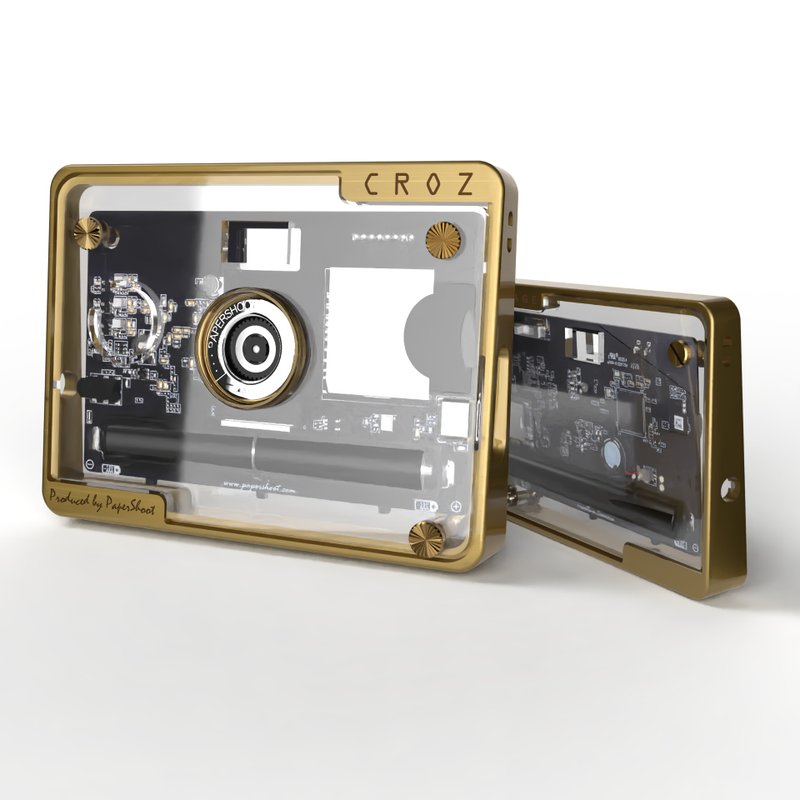 【18MP】CROZ Vintage相机组(含记忆卡及镜头)PaperShoot纸可拍 - 相机 - 纸 咖啡色