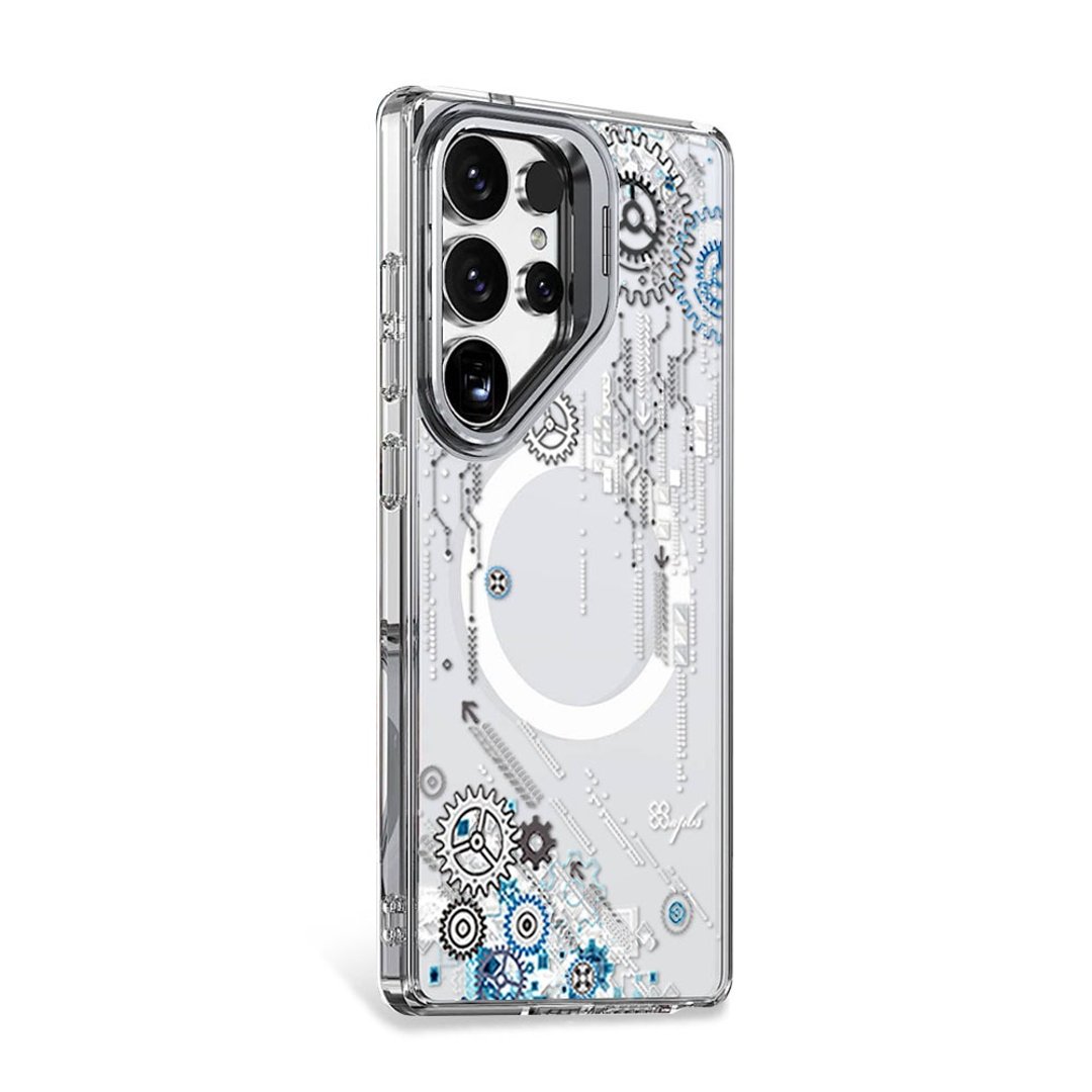 apbs Samsung S25/S24系列 防震双料隐形立架磁吸手机壳-源动 - 手机壳/手机套 - 其他材质 多色