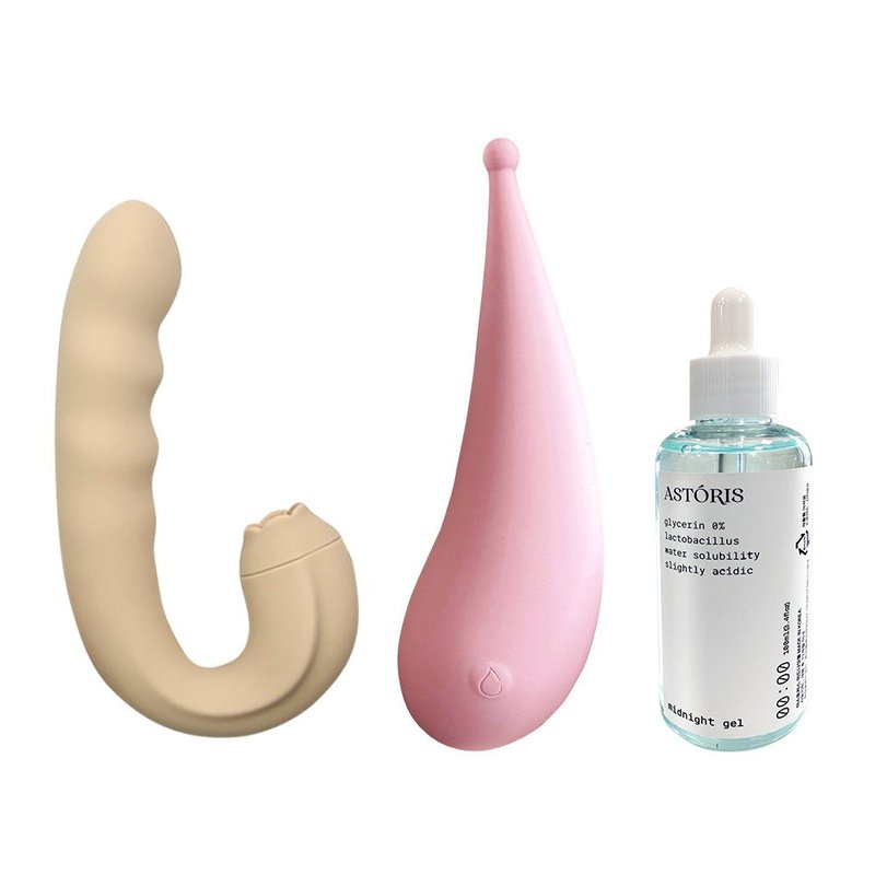 双重享受。ASTORIS。极致愉悦组 l DENEB茑尾+TEARS小泪滴+润滑液 - 情趣用品 - 硅胶 