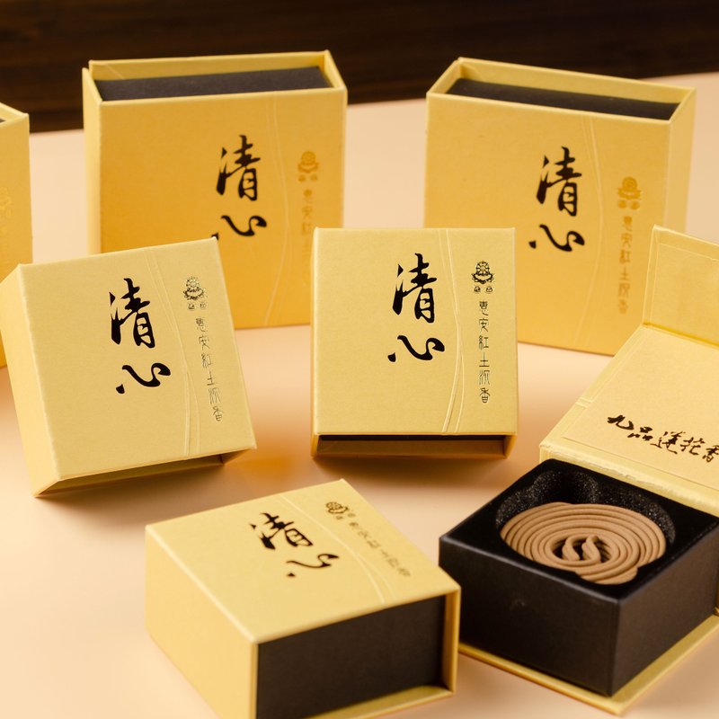 清心-九品惠安红土沉香-16片小盘香 - 香薰/精油/线香 - 其他材质 咖啡色
