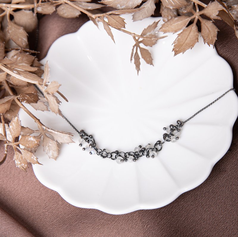 925 Sliver 项链 - 夜幕 - 项链 - 其他金属 银色