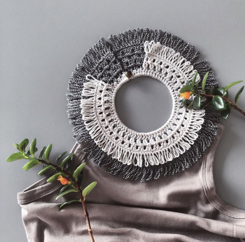 POPOPB 领子饰物 ACTIVE – SESAME GREY - 围巾/披肩 - 羊毛 