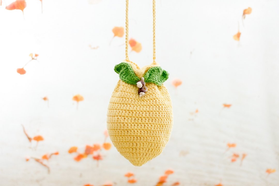 Shoulder Bag_The Lemon - 侧背包/斜挎包 - 棉 黄色