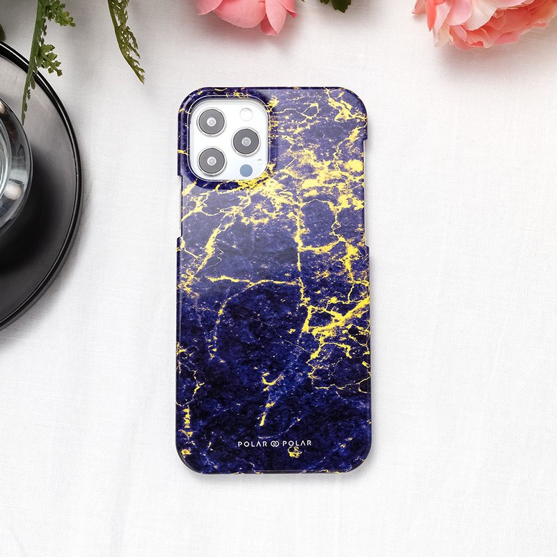 iPhone / Samsung 紫夜云石纹云石纹 半包硬壳 手机壳【定制】 - 手机壳/手机套 - 塑料 紫色
