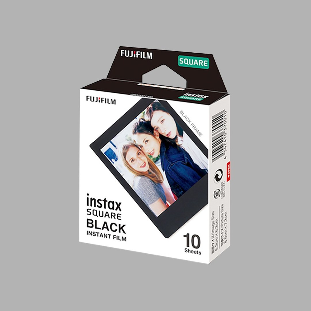 FUJIFILM 富士 instax SQUARE 黑边方形底片 1入 - 其他 - 纸 黑色