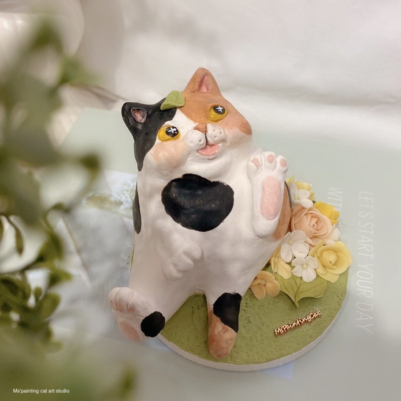 手工扩香石作品 三花猫 /手工作品仅一件 售出更新 - 蜡烛/香氛/手工皂 - 其他材质 
