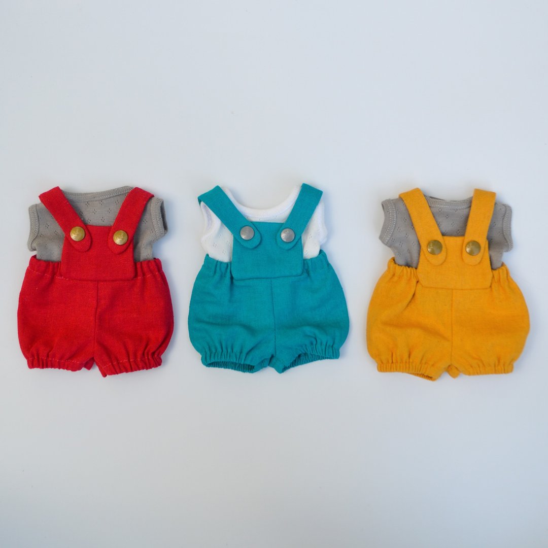 Set of clothes for 12inches (30cm) waldorf doll - doll romper - 玩具/玩偶 - 棉 