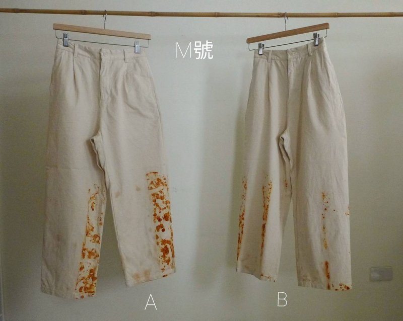 棉/木棉混纺打折裤 - 男士长裤 - 棉．麻 