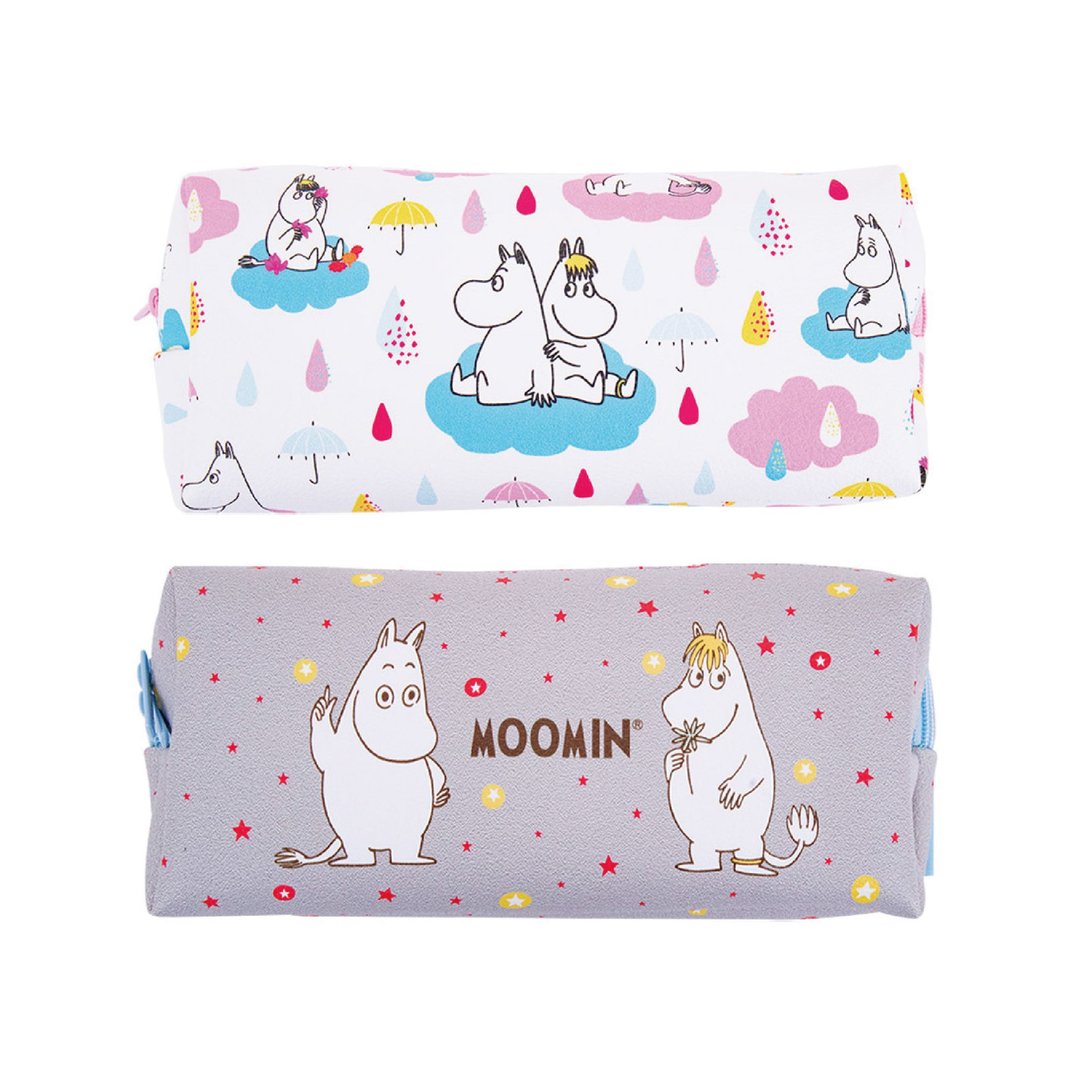 【MOOMIN】双层大容量铅笔盒 铅笔盒 笔带 - 铅笔盒/笔袋 - 其他材质 