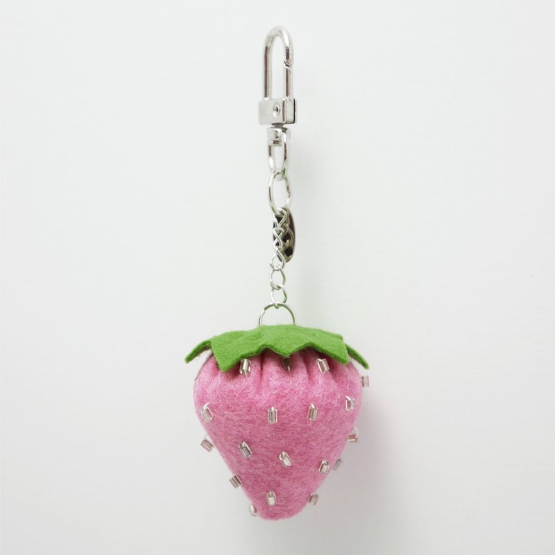 闪耀浆果软软钥匙圈 - 粉色 - 钥匙链/钥匙包 - 人造皮革 粉红色