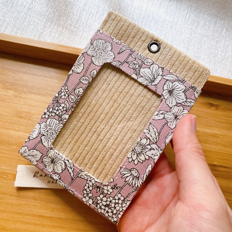 证件套 识别证卡套 悠游卡套 挂颈卡套 Card Holder 粉色花满款 - 证件套/卡套 - 棉．麻 