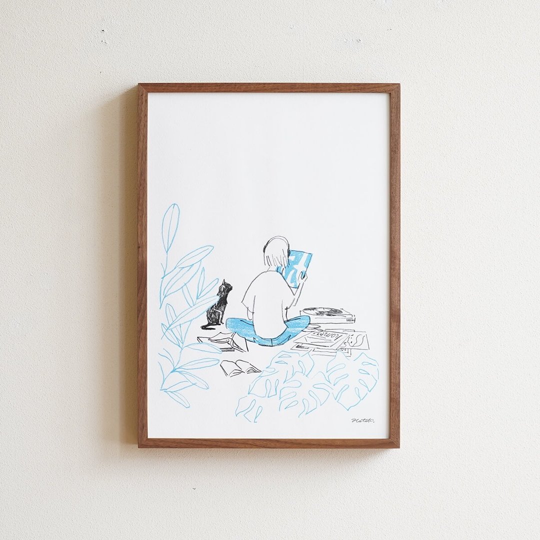 HATCH×DENTO | Picture Sunday A3 附相框 - 海报/装饰画/版画 - 木头 