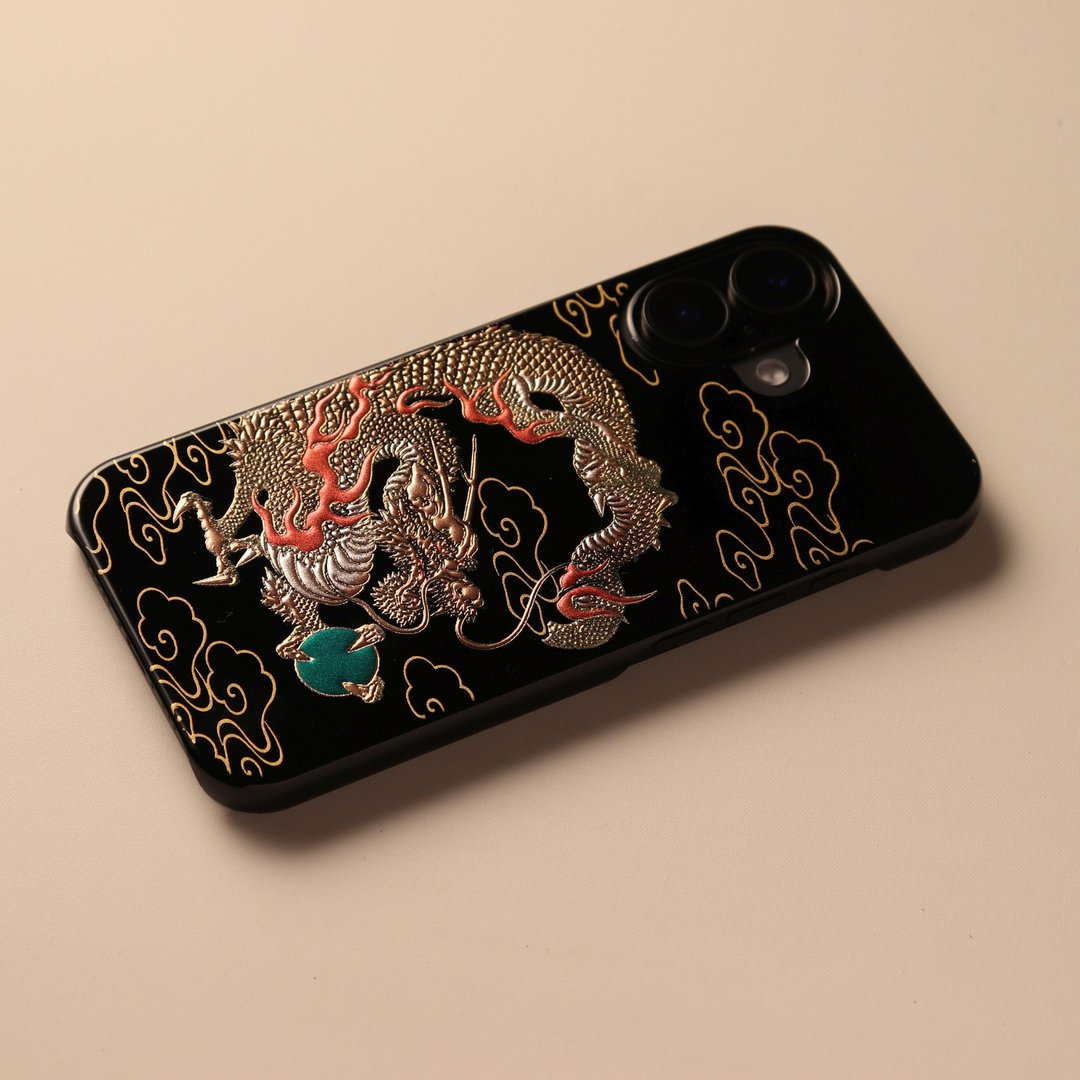 莳绘 iPhone 保护壳 iPhone17 系列 / iPhone Air 高莳绘 云龙 山中漆器 - 手机壳/手机套 - 其他材质 