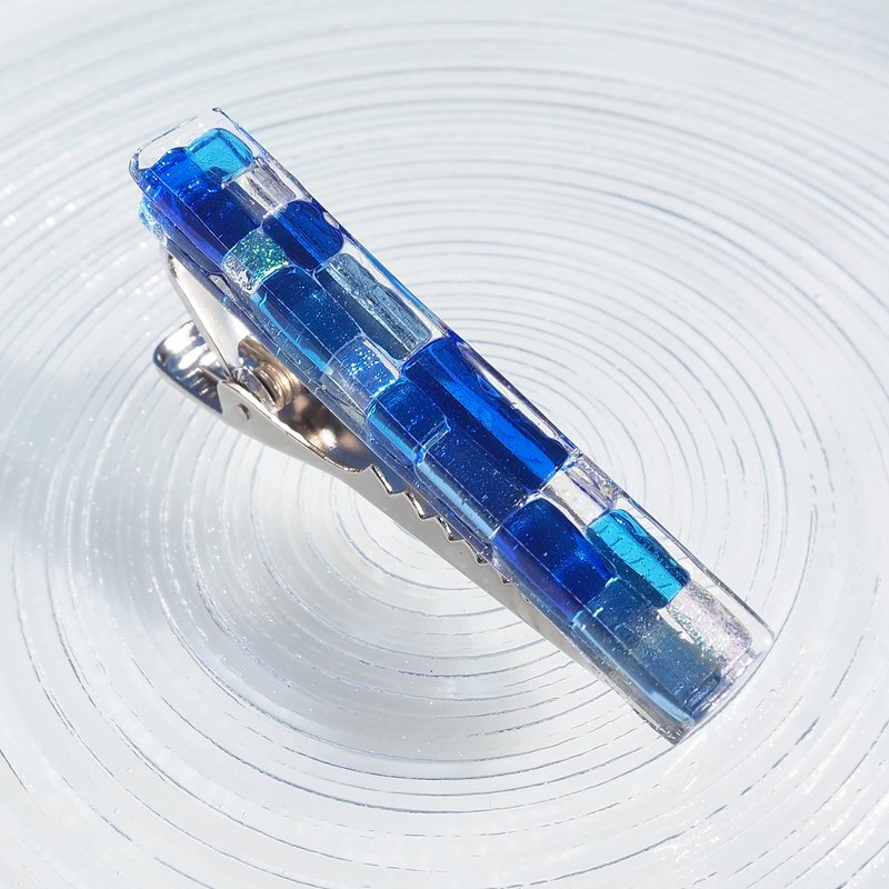 极光玻璃 (极光【钴蓝】) 领带夹【预约制作】 - 领带/领带夹 - 玻璃 蓝色