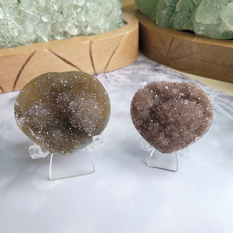 乌拉圭彩晶爱心/净化消磁/招财纳福/风水石(Q、R) - 摆饰 - 水晶 