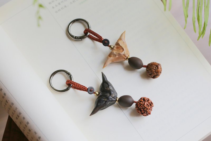 No.8-原創手作 & 植物果壳 | 野生菱角 情侣吊饰  | 一物一图 - 吊饰 - 植物．花 多色