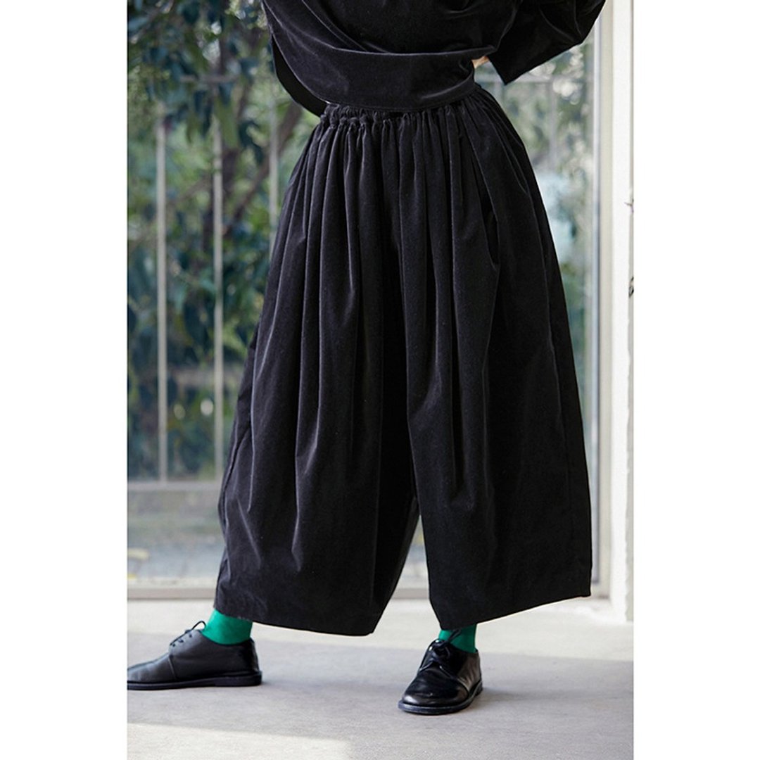 守成墨百搭保暖亲肤艺术平绒南瓜裤 - 女装长裤 - 棉．麻 